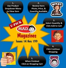MAD MAGAZINES (Issues 14 thru 199) YOU CHOOSE [Listing 1 of 6]