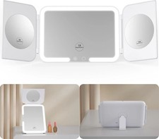 Makeup Mirror with Lights, 1X 3X Magnification with 10x Magnifying Mirror