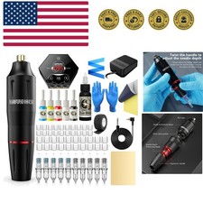 Rotary Tattoo Kit for Aspiring Artists - Complete Set with Power Supply