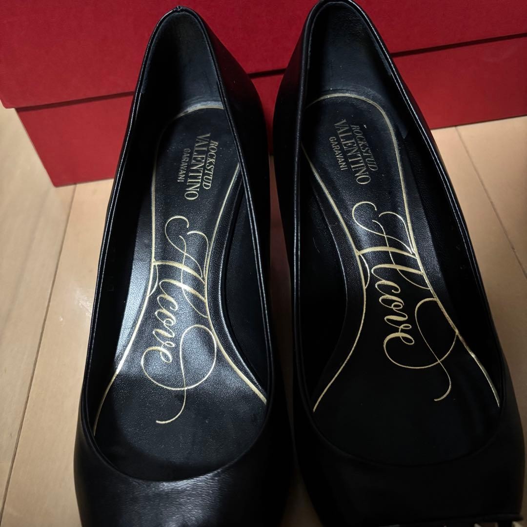 Valentino Garavani Pumps Heel Studded Leather Black EU35/US5 116187c thumbnail 22