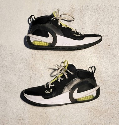 Nike Air Zoom Crossover 2 Black Volt Athletic Basketball Sneakers Youth 7