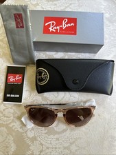 New In Box RAYBAN ORB4171 ERIKA Light Brown Frame/Dark Brown Lens SUNGLASSES