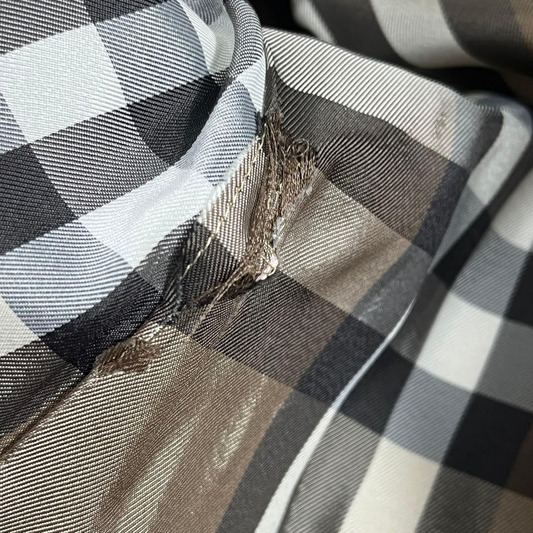 Burberry Blue Label, Angora Blend A-Line Coat, Nova Check, Camel, Women's, Japan thumbnail 9