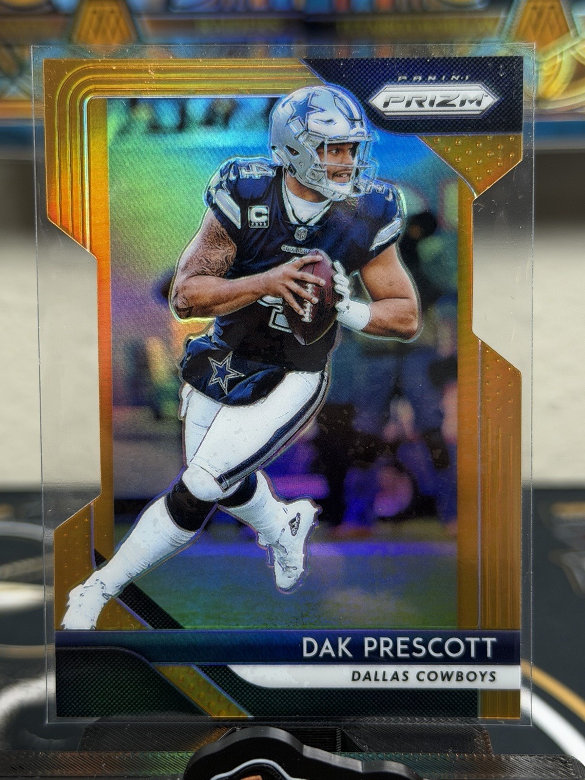 2018 Panini Prizm Dak Prescott #145 Orange Prizm /249 Cowboys Die Cut