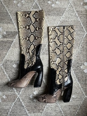 Prada FW11 Runway Python Boots 39
