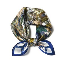 Unisex 100 Mulberry Silk Scarf 21x21-inch Small Square Neckerchief Pocket