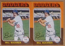 1975 TOPPS #244 LOS ANGELES DODGERS BILL BUCKNER [2] EX-EXMT 06362