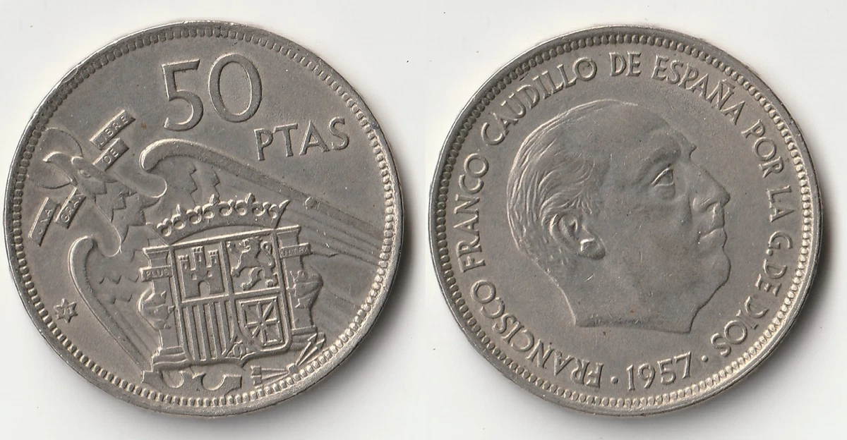 25+ Peseta Uncertified 1957 Spanish Coins for sale | Updated Oct 2026