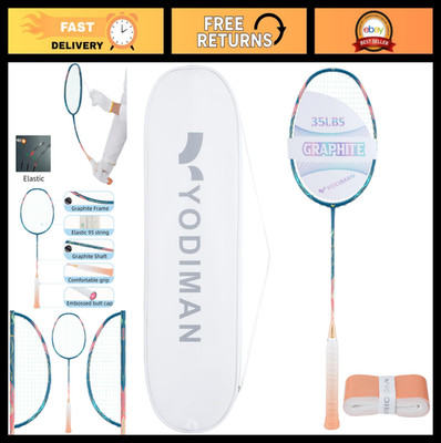 Professional Badminton Racket for Advanced Players - 50T Graphite, Ultra-Light 5
