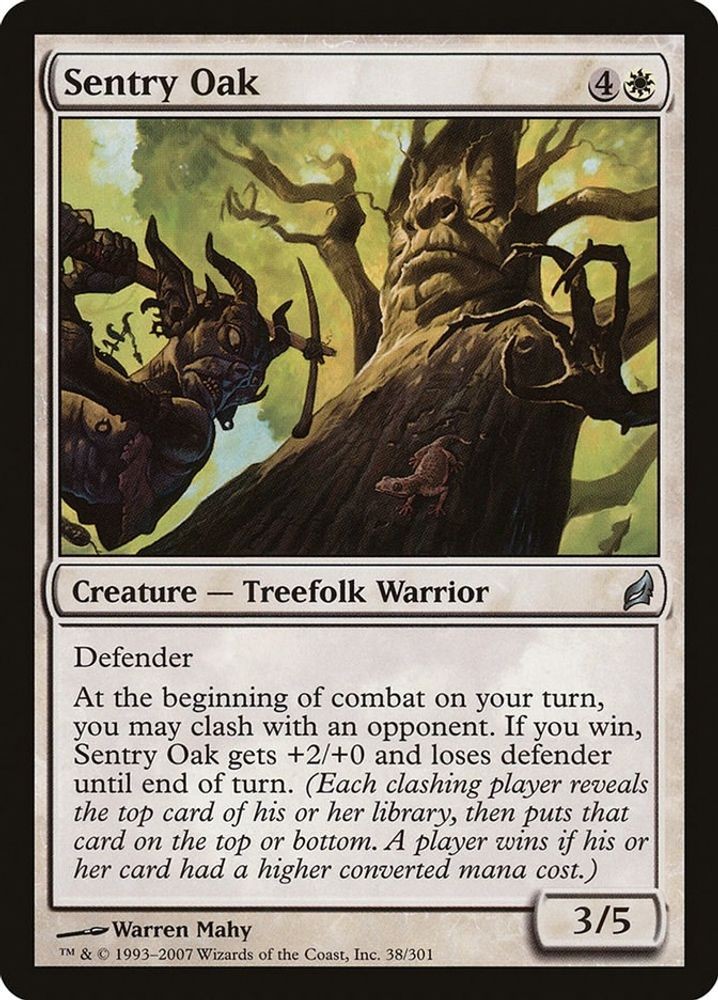 2007 Magic: The Gathering: Lorwyn - Sentry Oak (#38, U, Near Mint)