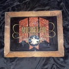 Vintage 1896 MICHELOB BEER  Wood Framed Reverse Painted Bar/mirror Advertisement