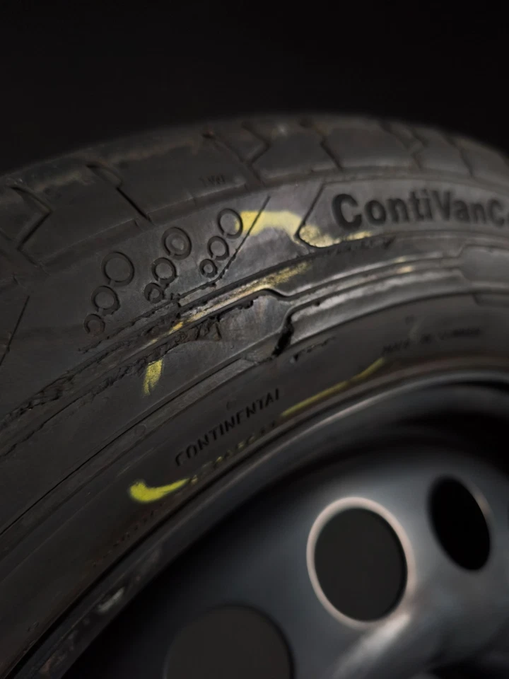 4 Sommerräder 225/55R17C Mercedes V Klasse W447 17" Stahlfelgen - Bild 3 von 4