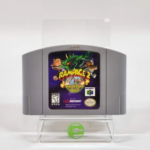 Rampage 2 Universal Tour (Nintendo 64 N64, 1999) Cartridge Only