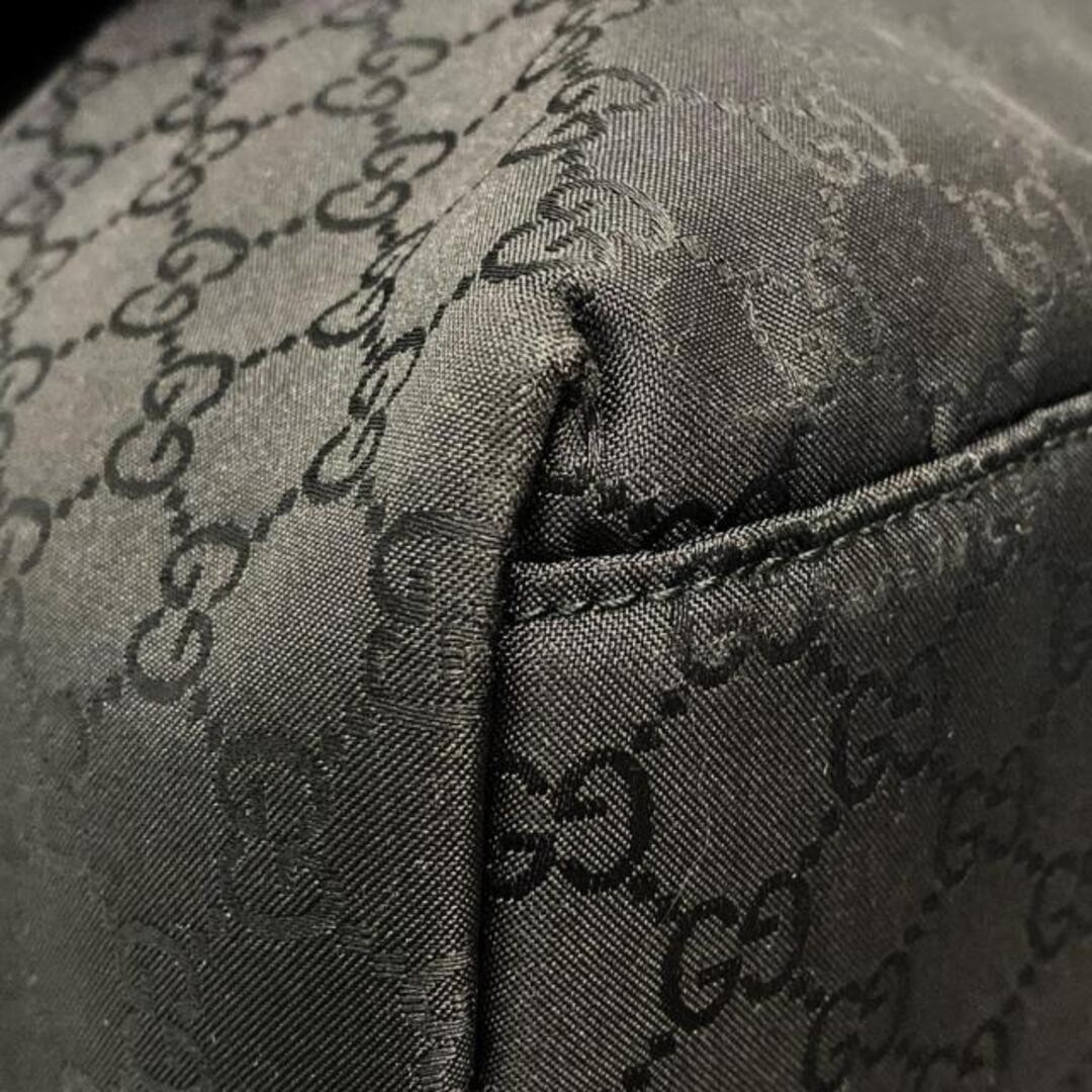 Gucci GG Shoulder Bag Leather Black Used, Classic Design thumbnail 7