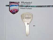 Steel Key Blank for Lancia, Maserati, Ferrari 60's 70's secondary key GT1