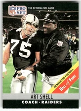 Art Shell 1990 Pro Set Football Excellent