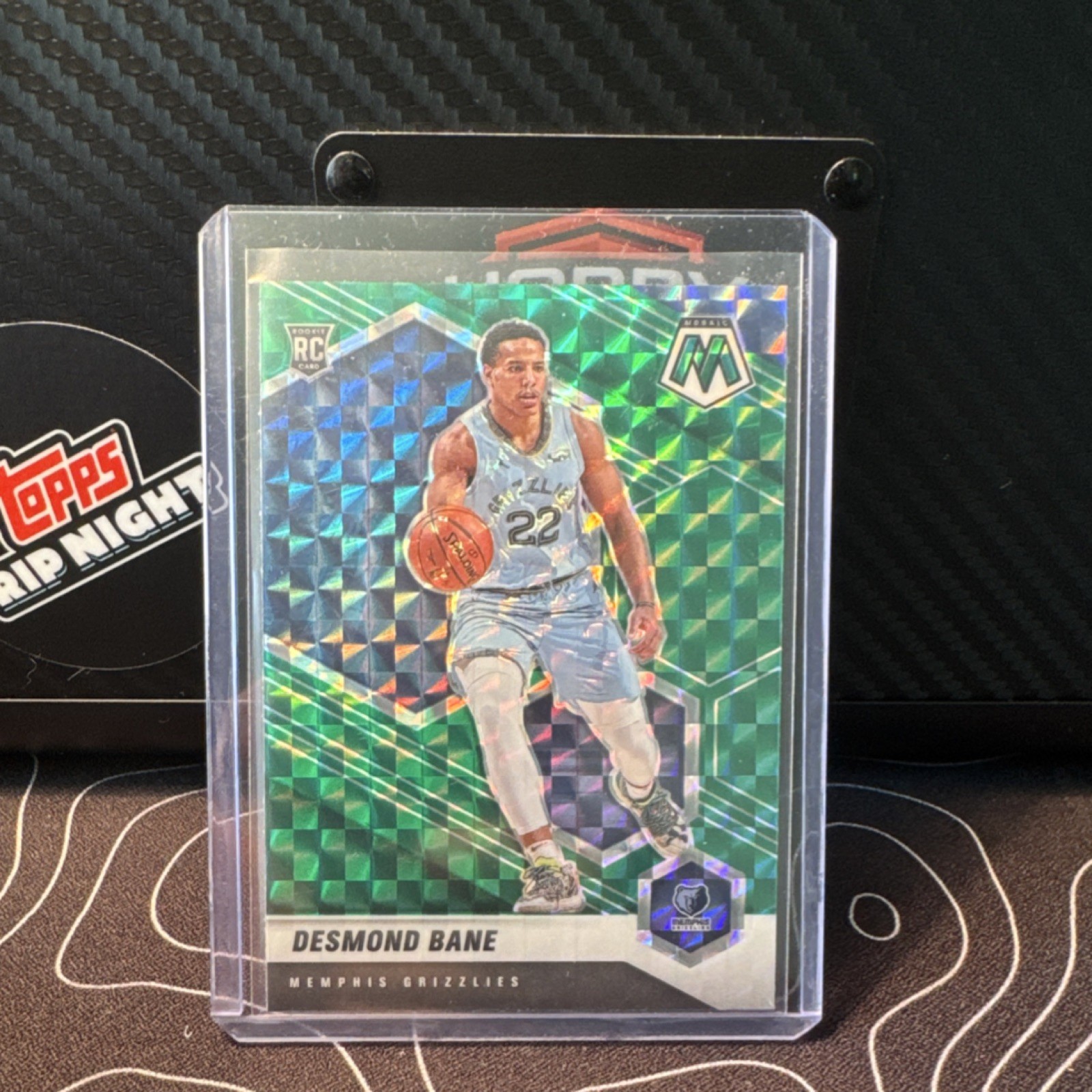2020-21 Panini Mosaic Green Mosaic Prizm RC Desmond Bane #211 Grizzlies