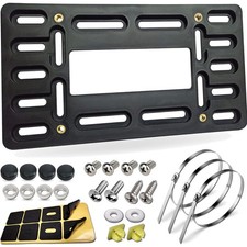 License Plate Bracket Holder- Front License Plate Mounting Kit, Universal Bum...