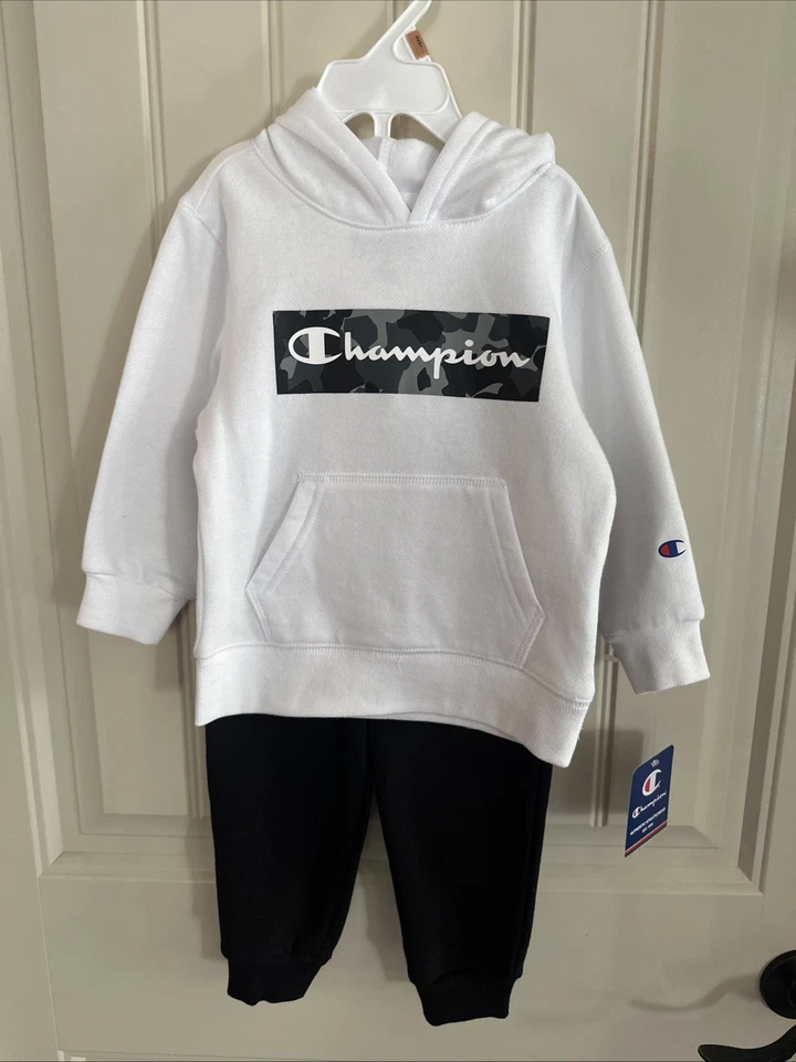 Новый с Ярлыками Champion 2 изделия свитер / бегун комплект размер 2T толстовка поты черный/белый - Изображение 2 из 4