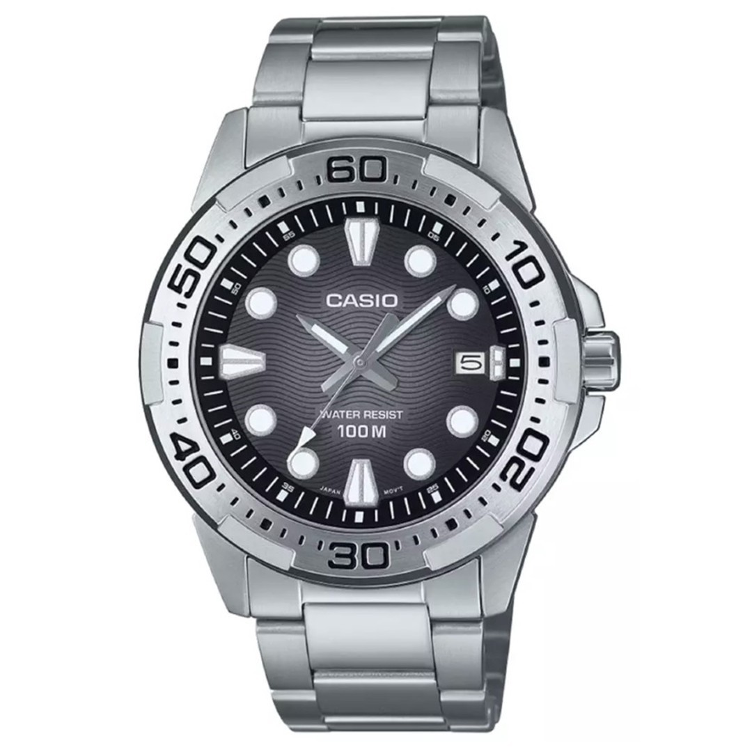 CASIO MTD-140D-1A Marine Sports Orologio Uomo Bracciale Acciaio Diver Style