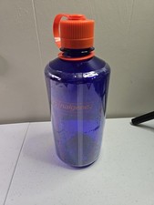 BRAND NEW Nalgene 32 fl oz Plastic Narrow Mouth Water Bottle - Periwinkle Blue