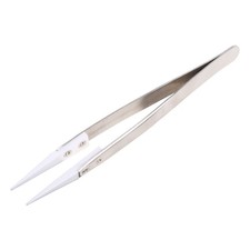 Heat Resistant Stainless Steel Ceramic Tweezers Pointed Tip