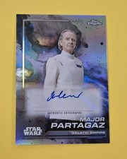 2024 Topps Chrome Star Wars Major Partagaz Base Refractor Auto Anton Lesser