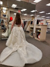 wedding dress size 16 from David's bridal.