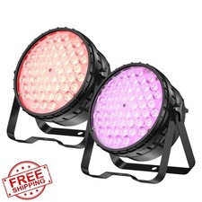 Betopper 2x 54W RGBW 4in1 Par Stage Light CRI 90 LED Party DJ