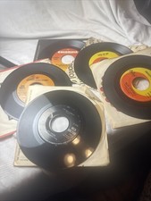 VTG 45 Rpm Vinyl Assorted 7” Glen Campbell, Dean Martin,  Willie Nelson & Leon