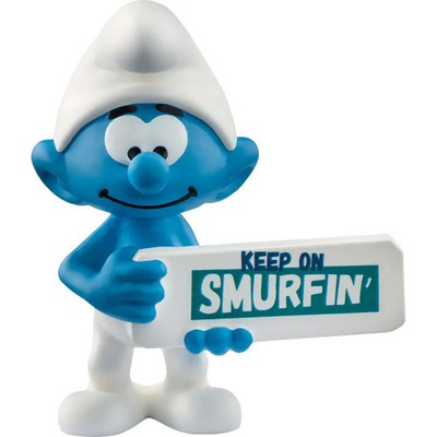 schleich  THE SMURFS  20843 Schlumpf Smurfin Schild