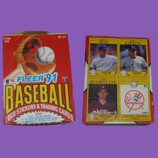 1991 Fleer Baseball Wax Box ~36 Packs/Box ~14 Cards/Pack ~Griffey ~Jackson ~Ryan