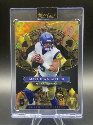 2026 Wild Card Stacked Deck Matthew Stafford 1/1 Gold Foil LA Rams MVP