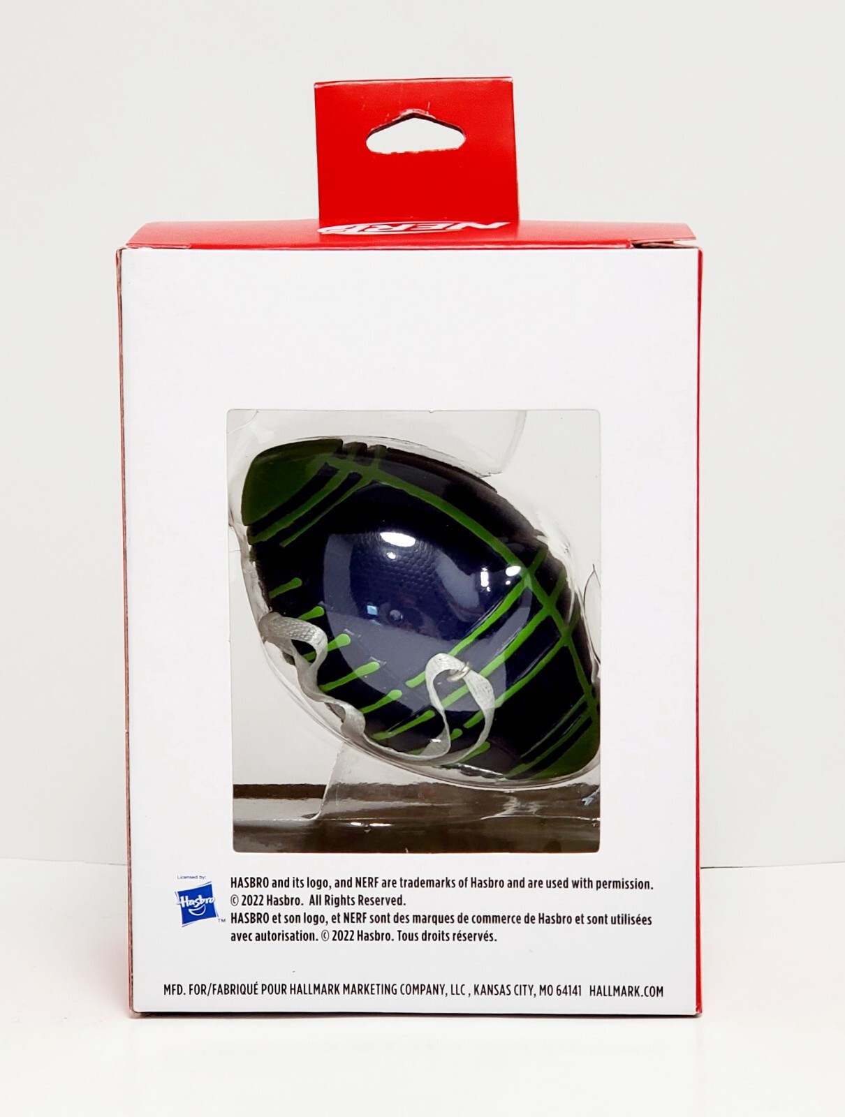 New Nerf Blaster Football Hallmark Christmas Tree Ornament Hanging Ball eBay