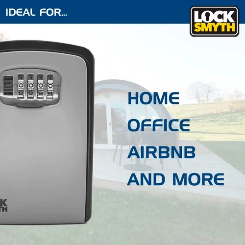 Extra Large Wall Mounted Outdoor Spare Key Safe 4 Digit Combination Lock Box - Bild 9 von 9