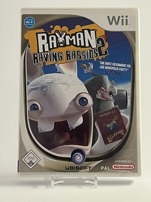 Rayman Raving Rabbids 2 (Nintendo Wii, 2007) komplett mit Begleithefte