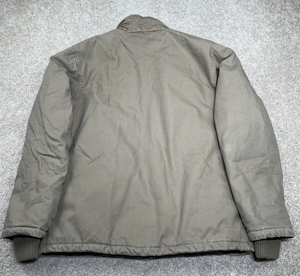 Brixton Chore Jacket Mens Large Quilted Lined Detroit Style Beige Canvas - Image 2 of 4