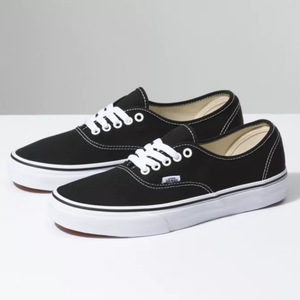 vans authentic black and white womens