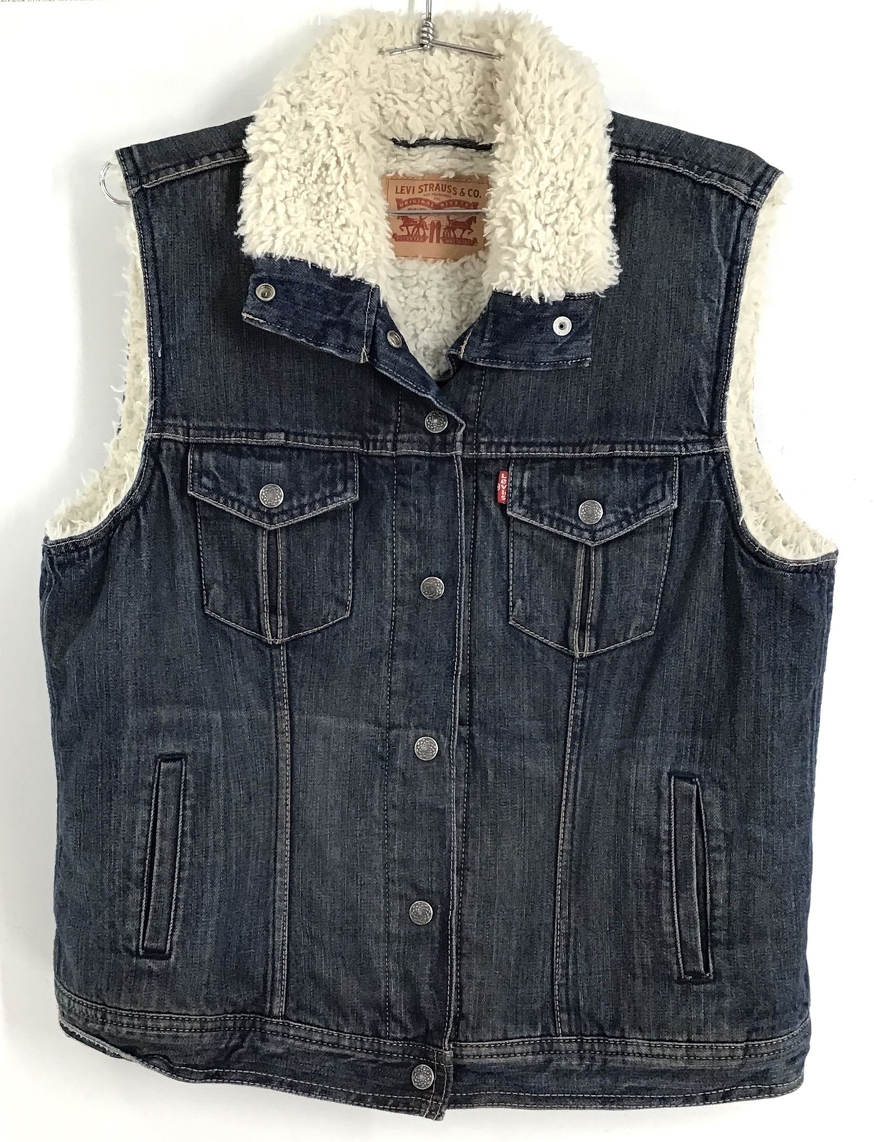 Levi Strauss & Co. Women's Blue Denim Vest - Size L