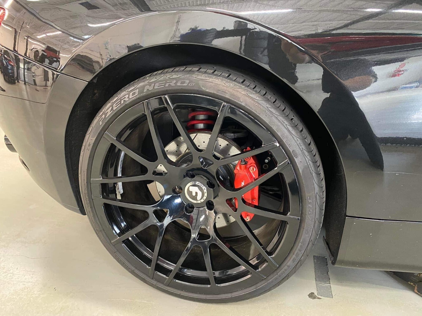 22" FORGIATO MAGLIA-M GLOSS BLACK 5x114.3 STAGGERED MASERATI FERARRI ASTON LEXUS