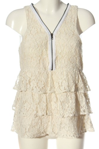 Blouse En Dentelle S.Oliver - Taille EU 42 Blanche - Style Décontracté élégant - Occasion Très Bon état