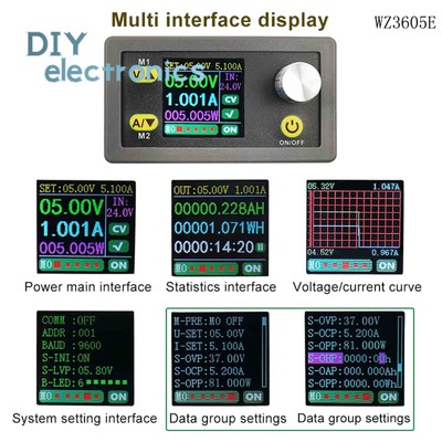 WZ3605E CNC Adjustable DC Regulated Power Supply Step Up Down Converter CV CC US