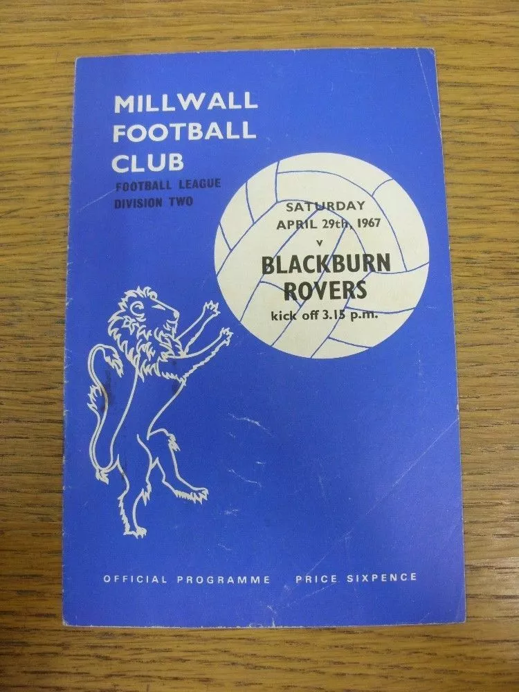 Millwall FC - Tickets  Blackburn Rovers v Millwall