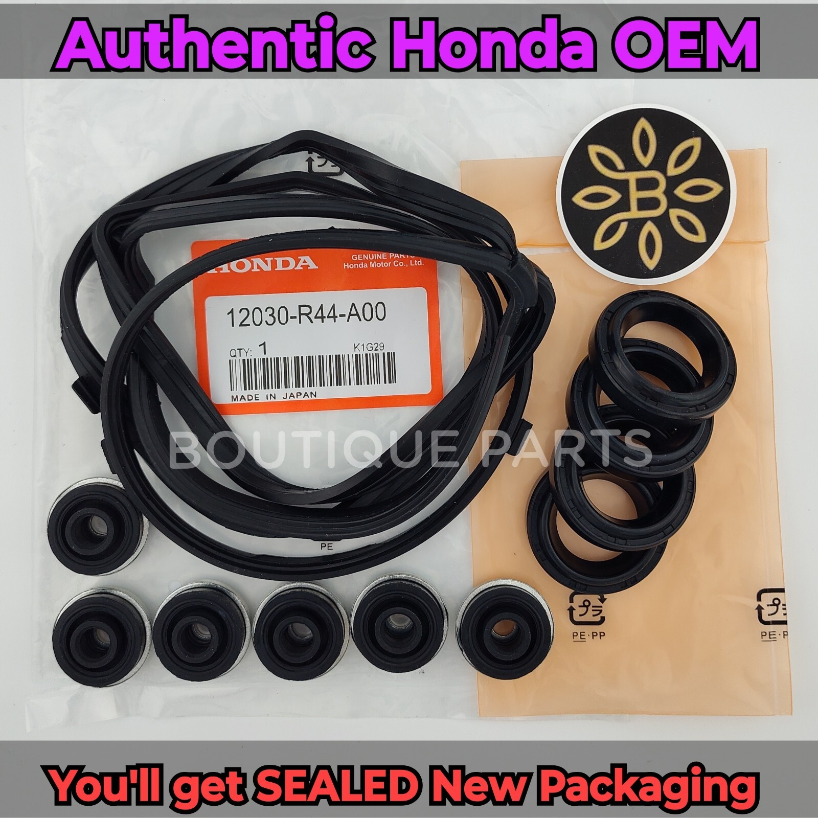 Genuine OEM Honda Valve Cover Gasket Kit 12030-R44-A00 Fits Civic Accord CR-V TSX