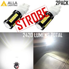 Led Set Of 2 Strobe Back Up Light Reverse Bulbs For 97-2001 Dodge Ram 1500 St