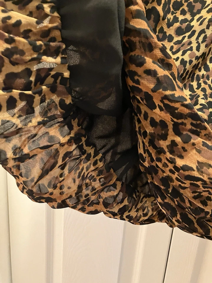 Falda de leopardo LAFAYETTE 148 para mujer 100 % viscosa dobladillo reunido talla 4 derecho profesional Foto 4 de 4