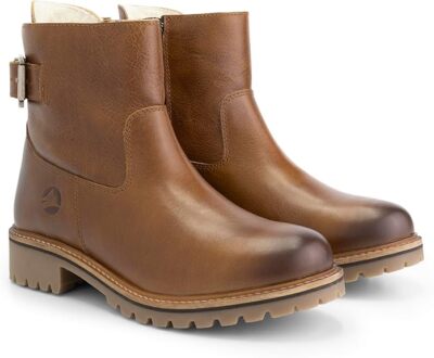 Travelin Damen Stiefel Boots Stiefel Winterstiefel Leder Braun UK6,5 