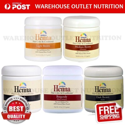Rainbow Research Henna 100 Botanical Hair Color Conditioner 4 Oz