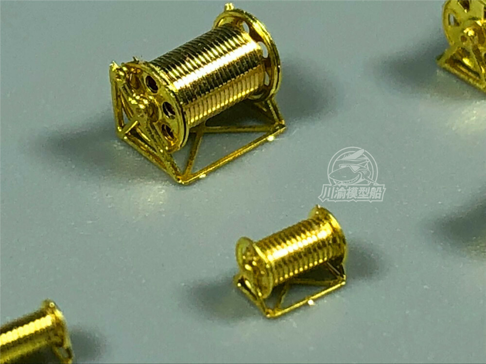 1/350 Ship Model Metal Cable reel Capstan Winch Assembly Model Kit 8pcs/set
