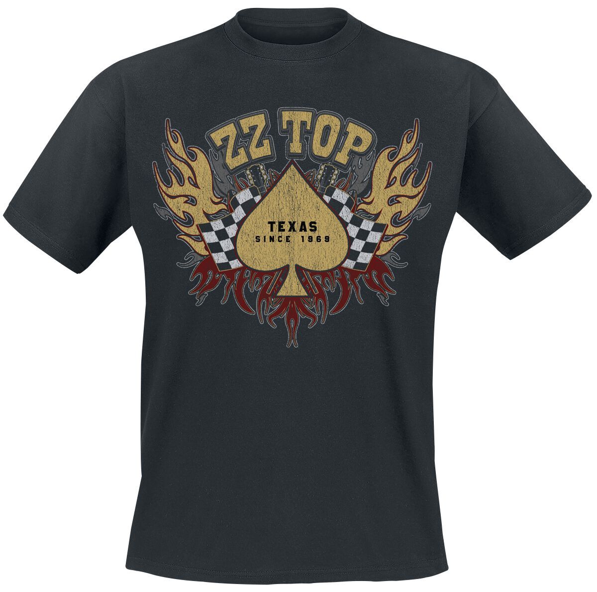 Футболка ZZ Top с флагом Herren Race schwarz Band-Товары, Группы